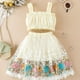 thumbnail image 1 of 2pcs Baby Girls Camisole Top & Mesh Flower Skirt Set Clothes, 1 of 5