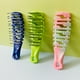 thumbnail image 2 of Hollow Out Hair Brush with Soft Handle Scalp Massage Comb Smooth Hair Detangler Curly Hair Brush for Home Personal Use Travel, 2 of 3