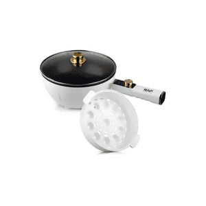 Genérico - Vaporera Olla Multifuncional Eléctrica Antiadherente, Color Blanco