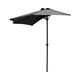 thumbnail image 1 of Sombrilla de pared para patio St. Kitts de 9 pies (2,5 m) media redonda ventilada - Gris, 1 of 1