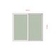 thumbnail image 3 of Ventana PVC 100x100cm Corredera Blanco, 3 of 3