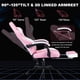 thumbnail image 3 of Ergonomic Video Gamer Chairs,Computer Gaming Chairs with Massage Lumbar Support and footrest,Racing Style Computer Chair Adjustable Headrest for Adults,Pink White, 3 of 3
