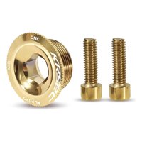 Riderace - Perno Tornillo Y Tapa De Biela M20 M18 Shimano Hollowtech Plateado