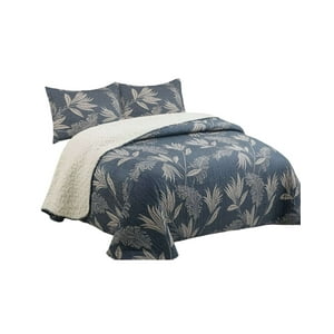 Feiya - Cubrecama Quilt Con Sherpa 2 Plaza 230 Cm X 250 Cm