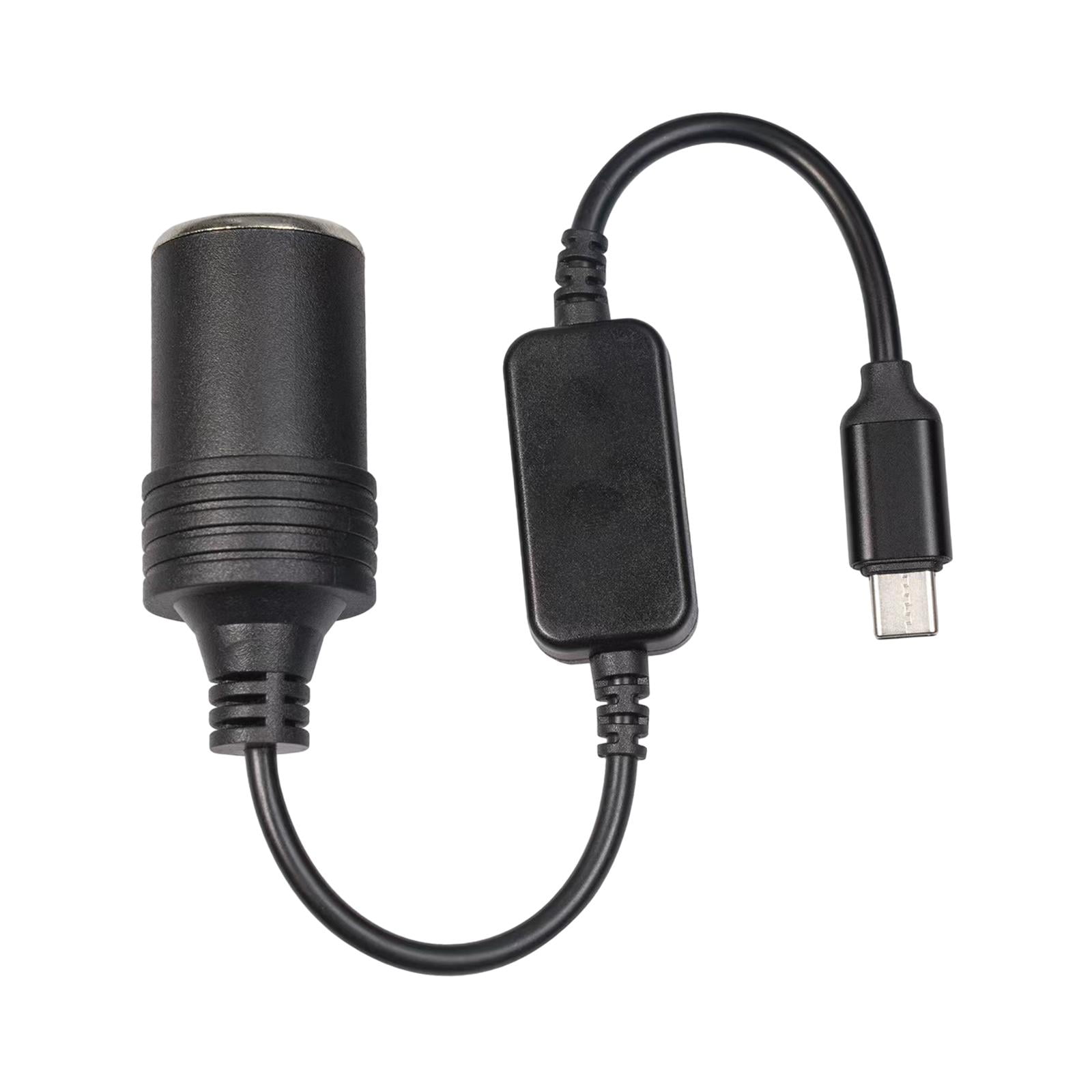 Bothyi - Usb C A 12v Enchufe De Encendedor De Coche Cable Convertidor 12w 0 35 M