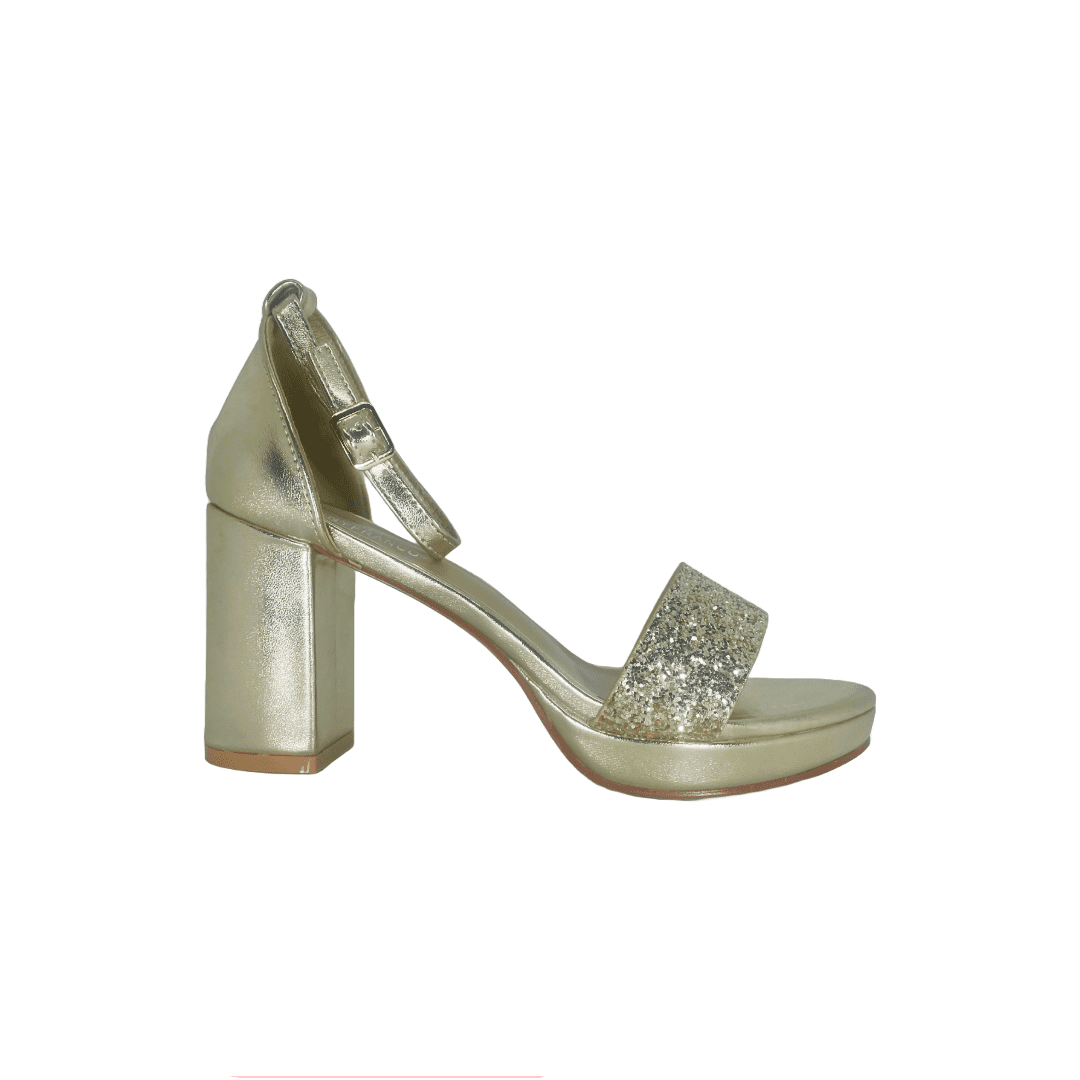 Sandalia De Fiesta Bonny Franco Gold | 384-8201 - Talla 38