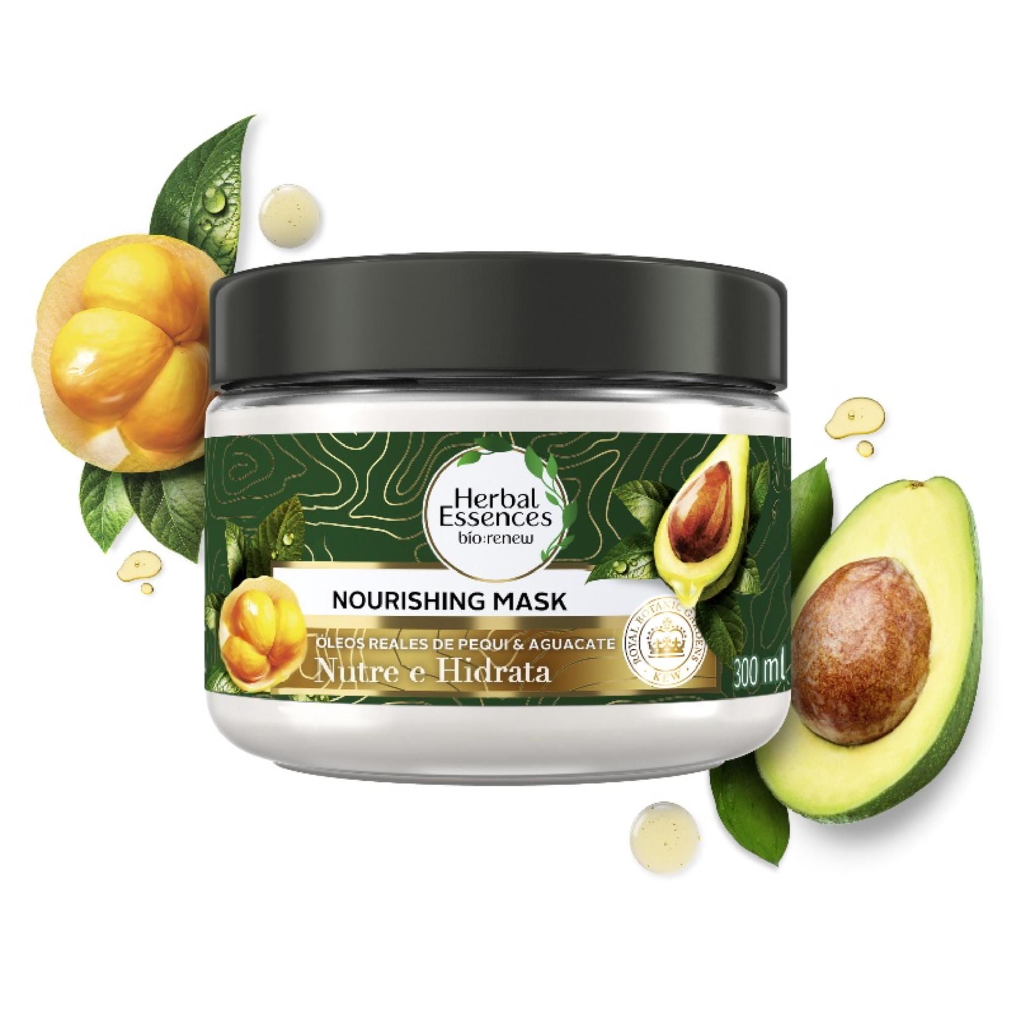Mascarilla Hidratante Nutre E Hidrata Pequi & Aguacate 300 ml Herbal Essences