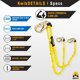 thumbnail image 3 of Lanyard de seguridad KwikSafety doble de 120 cm con 3 mosquetones, 3 of 3