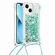 thumbnail image 1 of Funda FOXDOCK para iPhone 14 con Cuerda Ajustable, Brillo Líquido, Protección Antigolpes y Lente – Ideal para Regalo, 1 of 6
