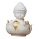 thumbnail image 1 of Estatua De Buda Tallada En Madera, Adorno De Escritorio Hecho A Mano Para Estante De Sala De Yoga, 1 of 5