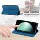 thumbnail image 3 of Funda tipo cartera con bloqueo RFID para Samsung Galaxy A57 5G Con tapa abatible, portatarjetas, cierre magnético, TPU y soporte Azul, 3 of 6