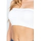 thumbnail image 4 of Saronite Top de Tubo Bandeau sin Tirantes, Acolchado y sin Costuras Basics, Blanco (para Mujer), 4 of 5