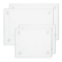 Tabla De Cortar Seelenruhe De Vidrio Templado Para Cocina, Paquete De 4