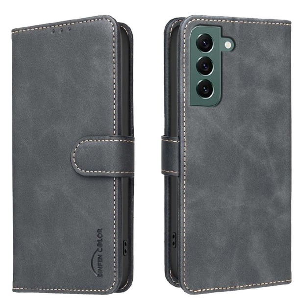 Funda Billetera para Samsung Galaxy S25 Plus Protección RFID y Soporte Ajustable Negro
