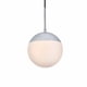 thumbnail image 1 of Lámpara Colgante Living District Eclipse Cromo Blanco Esmerilado, 1 of 9
