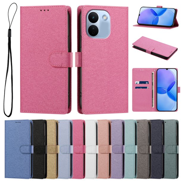 Cartera Funda para Xiaomi Redmi Note 17 Pro Plus 5G Carga Inalámbrica, Rojo Rosa