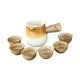 thumbnail image 1 of Tetera De Cerámica De 450 Ml, Tetera De Porcelana Duradera Para Casa De Té, Camping Al Aire Libre, Estilo B, 1 of 3