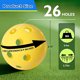 thumbnail image 2 of Pelotas de pickleball GSE para entrenamiento en interior, 26 agujeros, paquete de 12, amarillas, 2 of 7