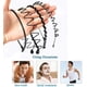 thumbnail image 2 of 6 PCS Negro Cacampanao Diadema de Aro, Multi-Estilos Ondulada Metal y Plástico Cacampanaoband, Unisex Flexible Diadema Accesorios para mujeres Hombres o Niñas, 2 of 7