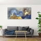 thumbnail image 1 of 1pc, Colorful Blue And Gold Smoke Clounds Textured Abstract Canvas Wall Art Decor Modern Art Deco Home Decoration For Living Room Bedroom And Office No Frame, 1 of 3