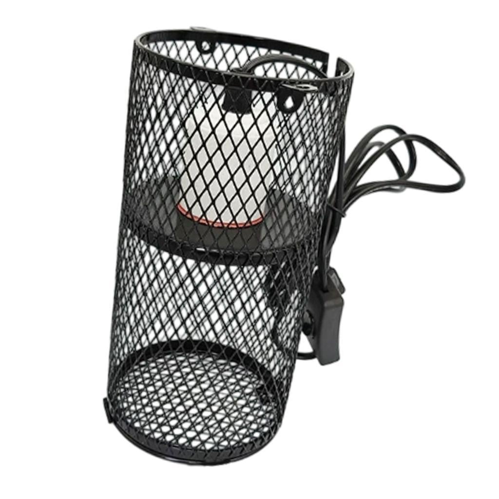 Magideal - Lámpara De Calefacción Para Jaula De Loros, Lámpara De Calor Para Reptiles, Pantalla De Protección Para Reptiles, Suministros De Invierno, Pantalla De