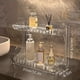 thumbnail image 1 of 1pc Light Luxury Acrylic Storage Rack, Double-layer Toilet Washstand Cosmetic Storage Box, Bathroom Desktop Skin Care Products Storage Rack, 1 of 4