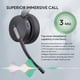 thumbnail image 4 of Auriculares inalámbricos Bluetooth Yealink BH70 con batería de micrófono de 35 h, 4 of 9