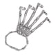 thumbnail image 2 of Pulsera De Mano Esqueleto Con Pulsera De Elasticidad De Anillos Para Party Silver, 2 of 3