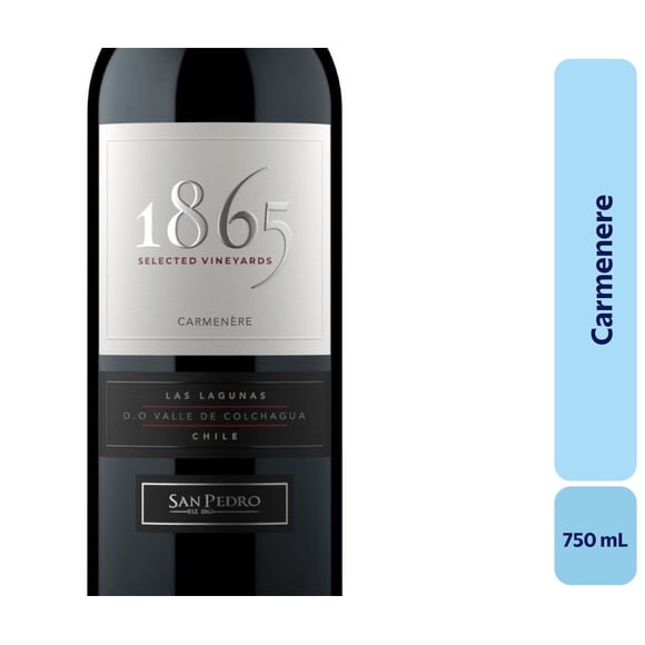 Vino Carménère Botella, 750 mL