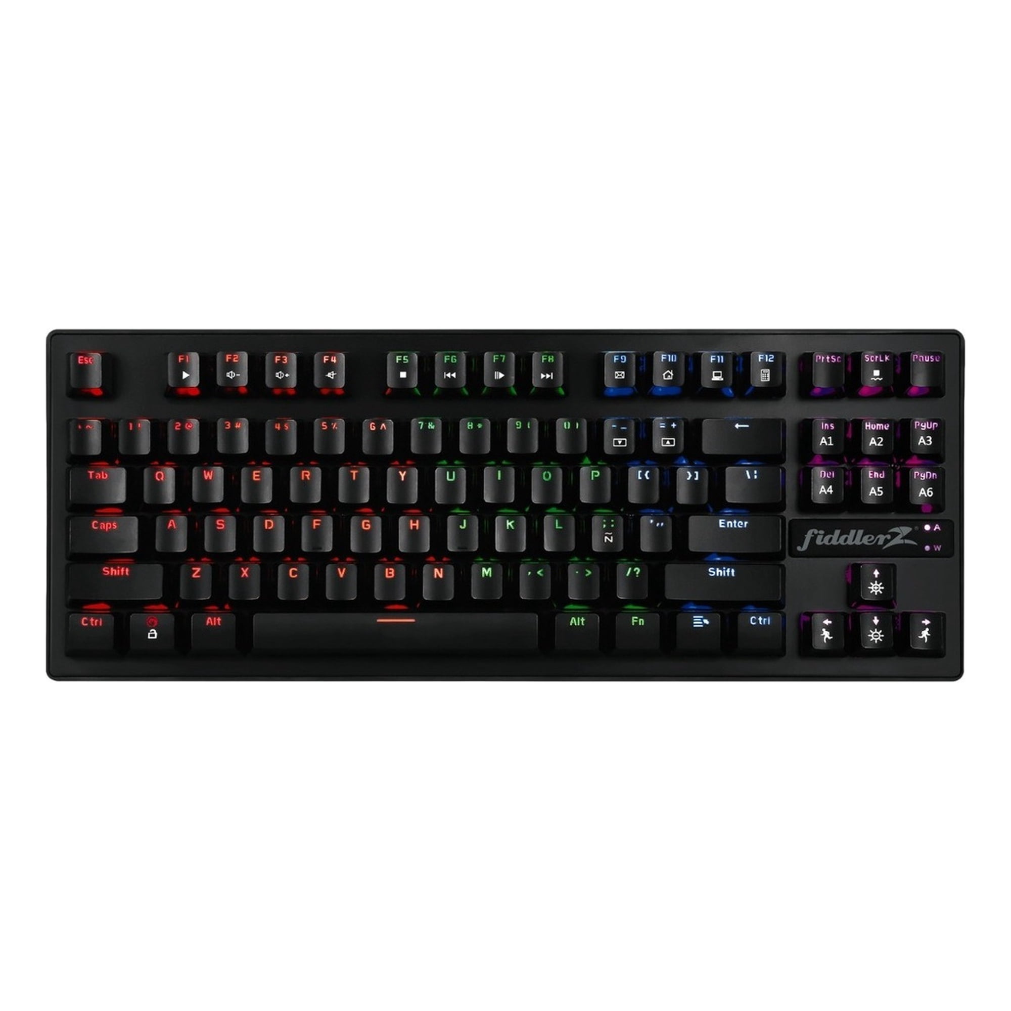 Teclado Gamer Mecánico Retroiluminado / Fiddler Fd-kd900 Color Del Teclado Negro