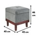 thumbnail image 2 of Pouf Baúl Emilia Gris Claro Altea 45x45x46 cm, 2 of 3