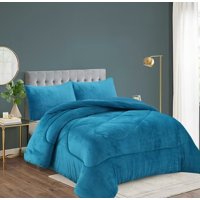 Mundo Shopping - Cobertor Plush Con Chiporro Plaza Y Media Color Calipso