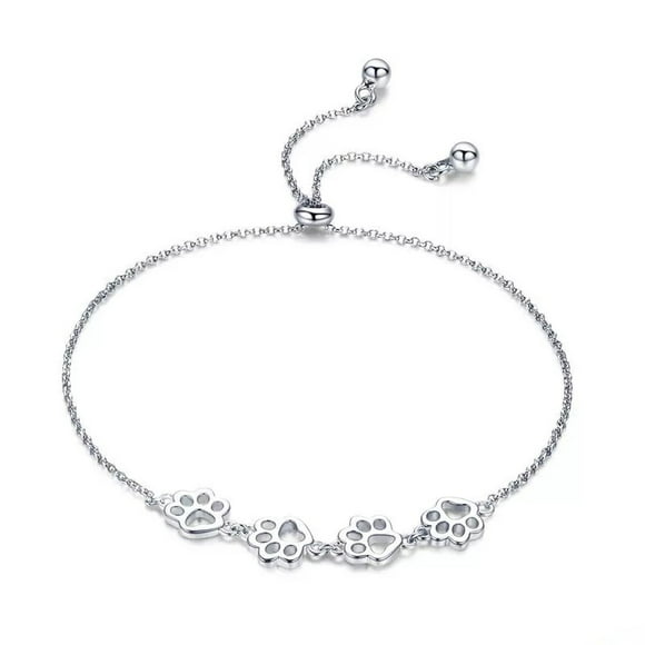 Pulsera huella mascota plata 925
