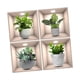 thumbnail image 1 of 4 Pegatinas De Pared Con Plantas Verdes Para Comedor, Oficina, Decoración Del Hogar, Despegar Y Pegar Con Maceta Gris, 1 of 5