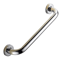 Genérico - Barra Seguridad Recta Ducha Baño 60 Cm X 3,2 Cm Inoxidable Plateado