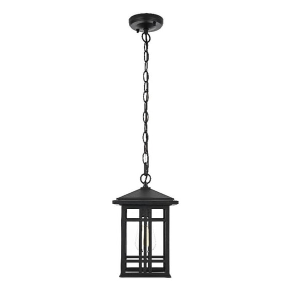 Lámpara Colgante Exterior Elegant Lighting Harley 12 Negra