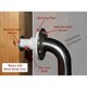 thumbnail image 3 of Grab Bar Mounting Kit for Fiberglass Showers The Solid Mou, 3 of 3