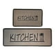 thumbnail image 1 of Set 2 Alfombras De Cocina Goma Antideslizante Diseño Kitchen, 1 of 6