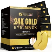 Parche Para Ojos Taimand Oro 24K (30 Pares) Con Colágeno