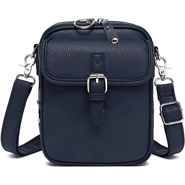 Bolso bandolera mujer antirrobo hombro ranuras tarjetas correa ajustable hombro