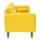 thumbnail image 3 of Sofa Retro 3c + 2 Pouf Felpa 04 Amarillo, 3 of 6