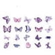 thumbnail image 1 of 40 Sticker Scrapbook Diseños Mariposas Lila, 1 of 1