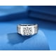 thumbnail image 3 of Anillos de Compromiso de Moissanita de 3 Uds para Hombre Corte Redondo Plata de Ley Anillo de Aniversario Promesa Color D VVS1 Anillos de Moissanita Anillos de Diamante con Certificado, 3 of 8