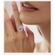 thumbnail image 4 of Anillos de Moissanita Color D de 5 Uds para Mujer Corte Esmeralda VVS1 Anillos de Compromiso con Diamante Anillos de Boda de Moissanita de 4 Puntas para Mujer Regalos para Esposa con Certificado, 4 of 10