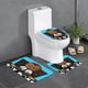 thumbnail image 1 of Juego de 3 Alfombras de Baño Desmarcar Terciopelo Coral Diseño Jefe Bebé, 1 of 6