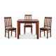 thumbnail image 5 of Comedor Ñuble Cuadrado 95X95 Cm Con 4 Sillas Caramelo-Chocolate, 5 of 13