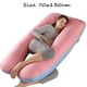 thumbnail image 5 of Almohada para embarazadas, almohada en forma de U desmontable y lavable, cojín grande, almohada de cintura, 5 of 5