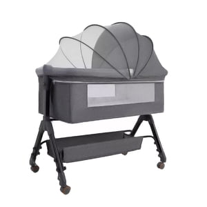 Mundo Online - Cuna Colecho Moises Bebe Altura Regulable Safe&Soft Gris