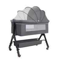 Mundo Online - Cuna Colecho Moises Bebe Altura Regulable Safe&Soft Gris