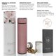 thumbnail image 5 of Vaso de viaje Teabloom Cosmopolitan de acero inoxidable de 480 ml, 5 of 8